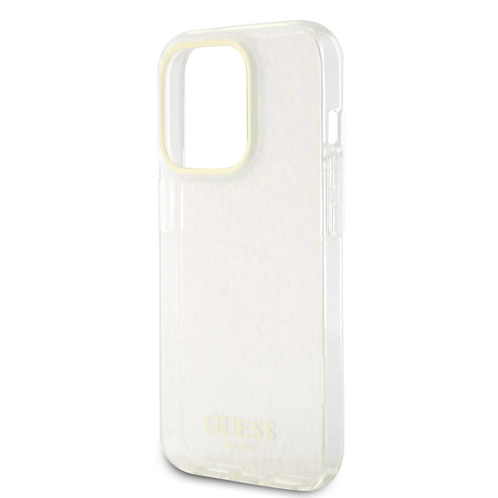 Guess Guess iPhone 15 Pro Max Hardcase hoesje - Faceted Mirror - Disco Roze Guess Guess iPhone 15 Pro Max Hardcase hoesje - Faceted Mirror - Disco Roze