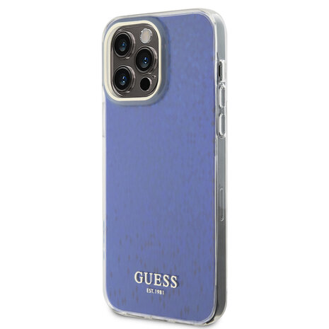 Guess Guess Coque arrière en iPhone 15 Pro Max - Faceted Mirror - Disco Violet Guess Guess Coque arrière en iPhone 15 Pro Max - Faceted Mirror - Disco Violet