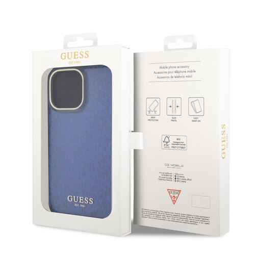 Guess Guess iPhone 15 Pro Max Hardcase-Rückseite - Faceted Mirror - Disco Lila