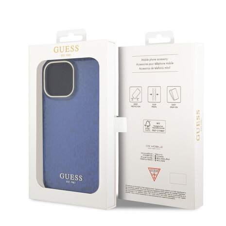 Guess Guess iPhone 15 Pro Max Hardcase-Rückseite - Faceted Mirror - Disco Lila Guess Guess iPhone 15 Pro Max Hardcase-Rückseite - Faceted Mirror - Disco Lila