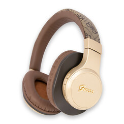 Guess Bluetooth Headphones - 4G Script - Braun