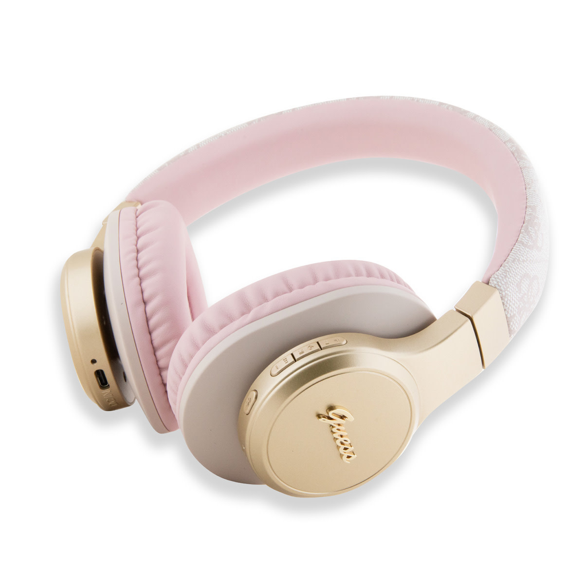 Guess Guess Bluetooth Headphones - 4G Script - Roze, foto 2 van 4