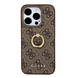Guess Guess iPhone 15 Pro Hardcase - 4G - With Ring Holder - Brown Guess Guess iPhone 15 Pro Hardcase - 4G - With Ring Holder - Brown