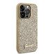 Guess Guess iPhone 15 Pro Hardcase hoesje - Metal Script - Disco Goud Guess Guess iPhone 15 Pro Hardcase hoesje - Metal Script - Disco Goud
