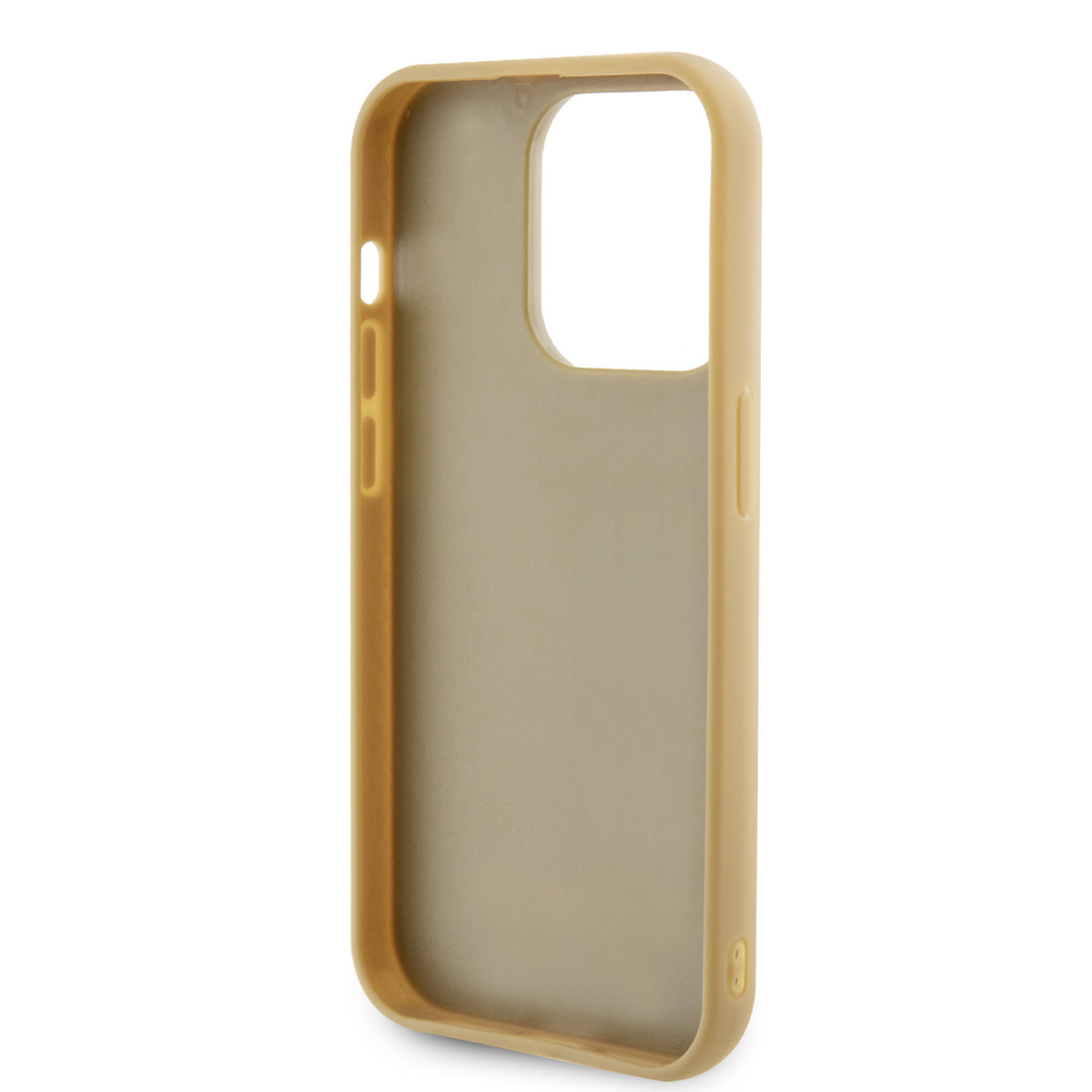 Guess Guess iPhone 15 Pro Hardcase hoesje - Metal Script - Disco Goud, foto 6 van 6