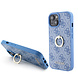 Guess Guess iPhone 15 Hardcase - 4G - With Ring Holder - Blue Guess Guess iPhone 15 Hardcase - 4G - With Ring Holder - Blue