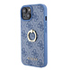 Guess Guess iPhone 15 Hardcase hoesje - 4G - Met Ringhouder - Blauw Guess Guess iPhone 15 Hardcase hoesje - 4G - Met Ringhouder - Blauw