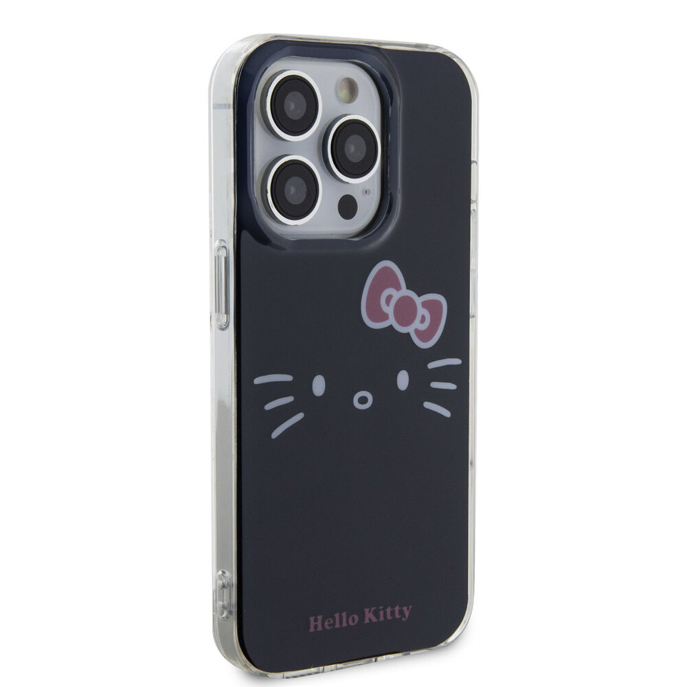 Hello Kitty Hello Kitty Coque arrière en iPhone 14 Pro - Kitty Face - Noir
