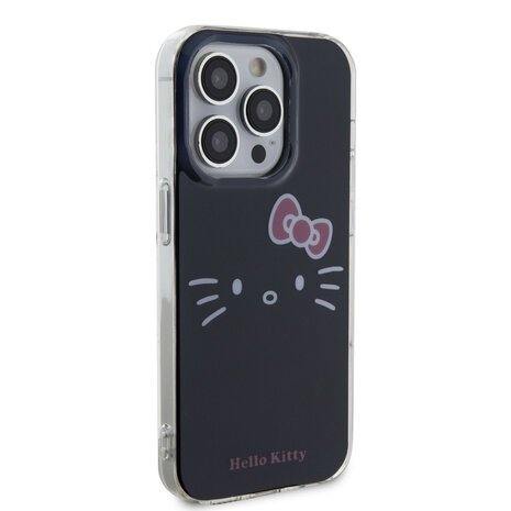 Hello Kitty Hello Kitty Coque arrière en iPhone 14 Pro - Kitty Face - Noir