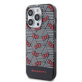 Hello Kitty Hello Kitty iPhone 15 Pro TPU Back Cover hoesje - Bow Pattern - Stripes - Zwart