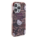 Hello Kitty Hello Kitty iPhone 15 Pro TPU Back Cover - Graffiti Tags - Pink