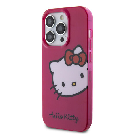 Hello Kitty Hello Kitty iPhone 15 Pro Silikonhülle - Kitty Head - Rosa Hello Kitty Hello Kitty iPhone 15 Pro Silikonhülle - Kitty Head - Rosa