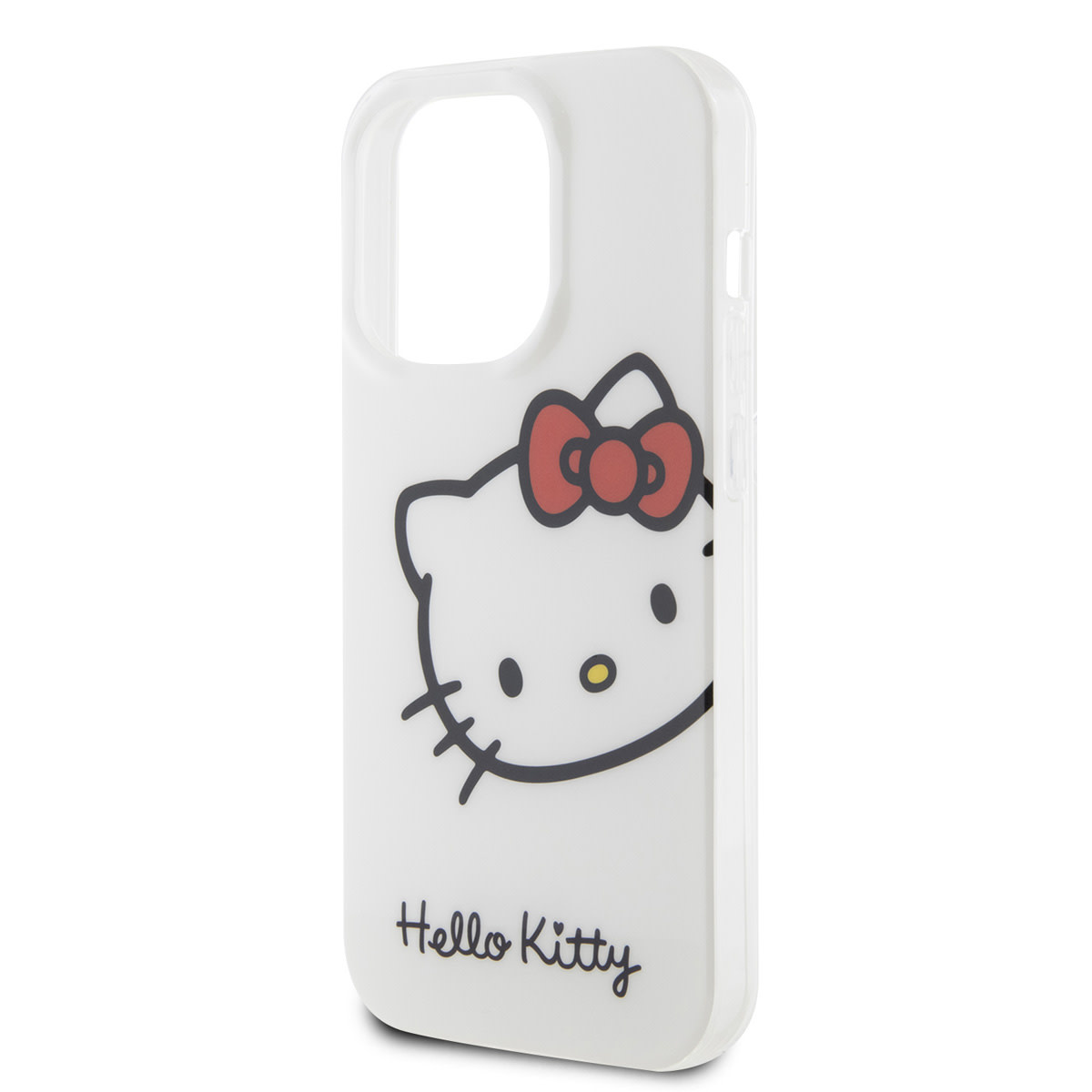Hello Kitty Hello Kitty iPhone 15 Pro TPU Back Cover hoesje - Kitty Head - Wit, foto 5 van 6
