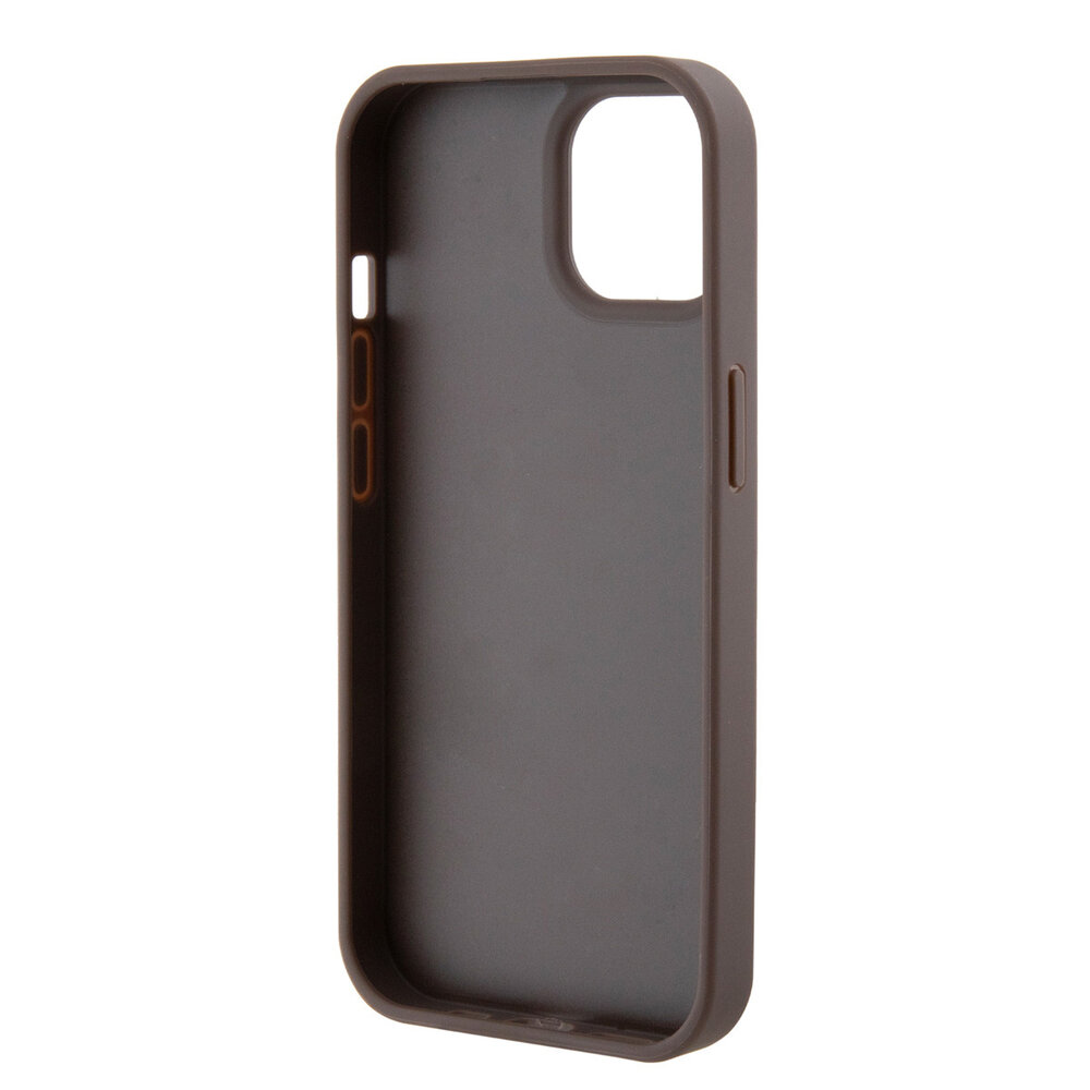Guess Guess iPhone 15 Hardcase - 4G - With Ring Holder - Brown