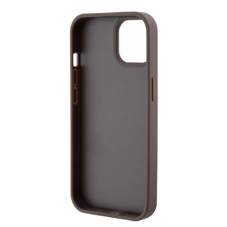 Guess Guess iPhone 15 Hardcase - 4G - With Ring Holder - Brown