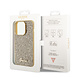 Guess Guess iPhone 15 Pro Hardcase - Metal Script - Disco Gold Guess Guess iPhone 15 Pro Hardcase - Metal Script - Disco Gold