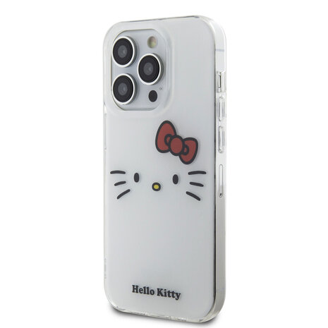 Hello Kitty Hello Kitty iPhone 15 Pro TPU Back Cover - Kitty Face - White Hello Kitty Hello Kitty iPhone 15 Pro TPU Back Cover - Kitty Face - White