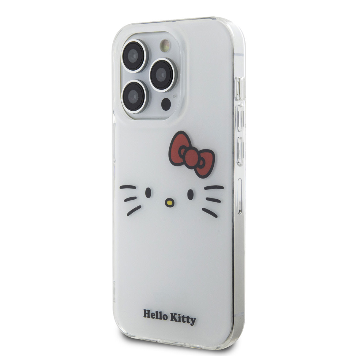 Hello Kitty Hello Kitty iPhone 15 Pro TPU Back Cover hoesje - Kitty Face - Wit, foto 2 van 6