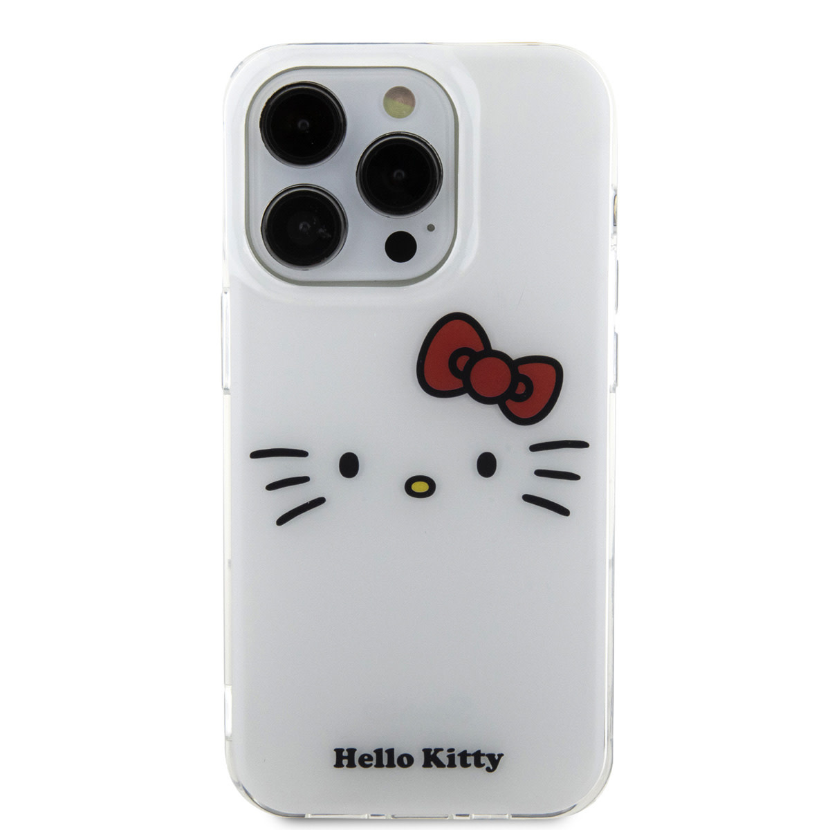 Hello Kitty Hello Kitty iPhone 15 Pro TPU Back Cover hoesje - Kitty Face - Wit, foto 3 van 6