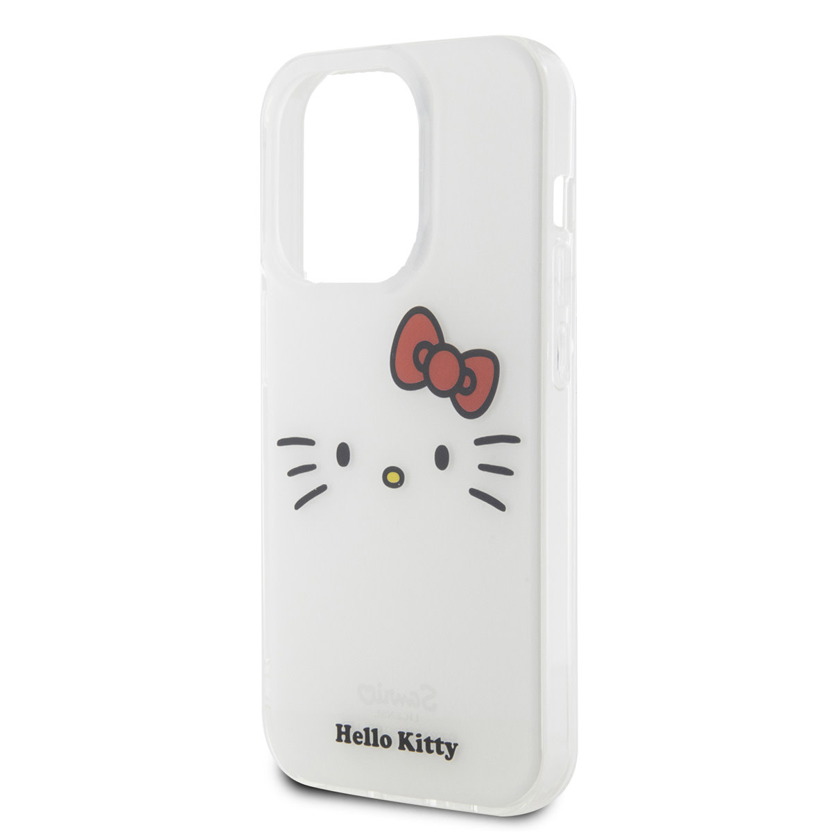 Hello Kitty Hello Kitty iPhone 15 Pro TPU Back Cover hoesje - Kitty Face - Wit, foto 5 van 6