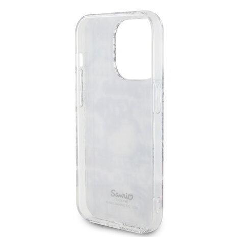 Hello Kitty Hello Kitty iPhone 15 Pro TPU Back Cover - Graffiti Tags - White Hello Kitty Hello Kitty iPhone 15 Pro TPU Back Cover - Graffiti Tags - White