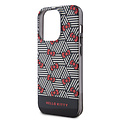 Hello Kitty Hello Kitty iPhone 15 Pro TPU Back Cover hoesje - Bow Pattern - Stripes - Zwart