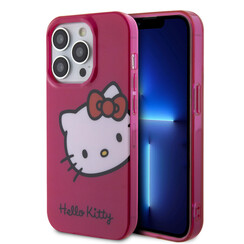 Hello Kitty iPhone 14 Pro Max TPU Back Cover hoesje - Kitty Head - Roze