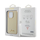 Guess Guess iPhone 15 Pro TPU Back Cover hoesje - Glitter Glossy Script - Goud Guess Guess iPhone 15 Pro TPU Back Cover hoesje - Glitter Glossy Script - Goud