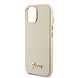 Guess Guess iPhone 15 TPU Back Cover - Glitter Glossy Script - Gold Guess Guess iPhone 15 TPU Back Cover - Glitter Glossy Script - Gold
