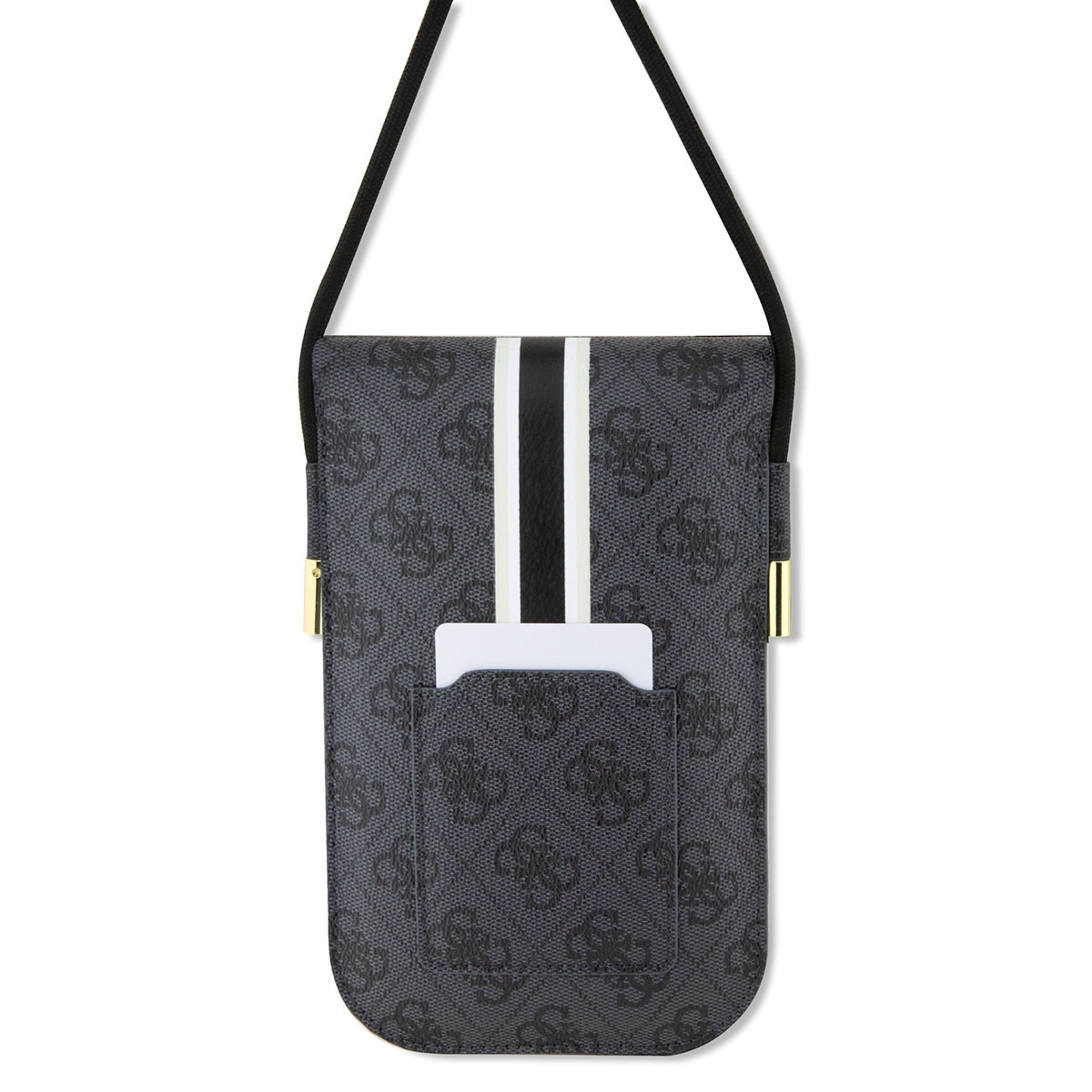 Guess Guess PU Leather Telefoontas - Wallet Bag - 4G Stripes - Zwart, foto 2 van 2