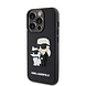 Karl Lagerfeld Karl Lagerfeld iPhone 15 Pro TPU Back Cover - 3D Rubber - NFT K&C - Black Karl Lagerfeld Karl Lagerfeld iPhone 15 Pro TPU Back Cover - 3D Rubber - NFT K&C - Black