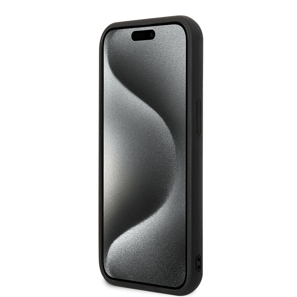 Karl Lagerfeld Karl Lagerfeld Coque arriere en iPhone 15 & 14 Plus - 3D Rubber - NFT K&C - Noir Karl Lagerfeld Karl Lagerfeld Coque arriere en iPhone 15 & 14 Plus - 3D Rubber - NFT K&C - Noir