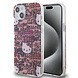 Hello Kitty Hello Kitty iPhone 15 & 14 Plus TPU Back Cover hoesje - Graffiti Tags - Roze Hello Kitty Hello Kitty iPhone 15 & 14 Plus TPU Back Cover hoesje - Graffiti Tags - Roze
