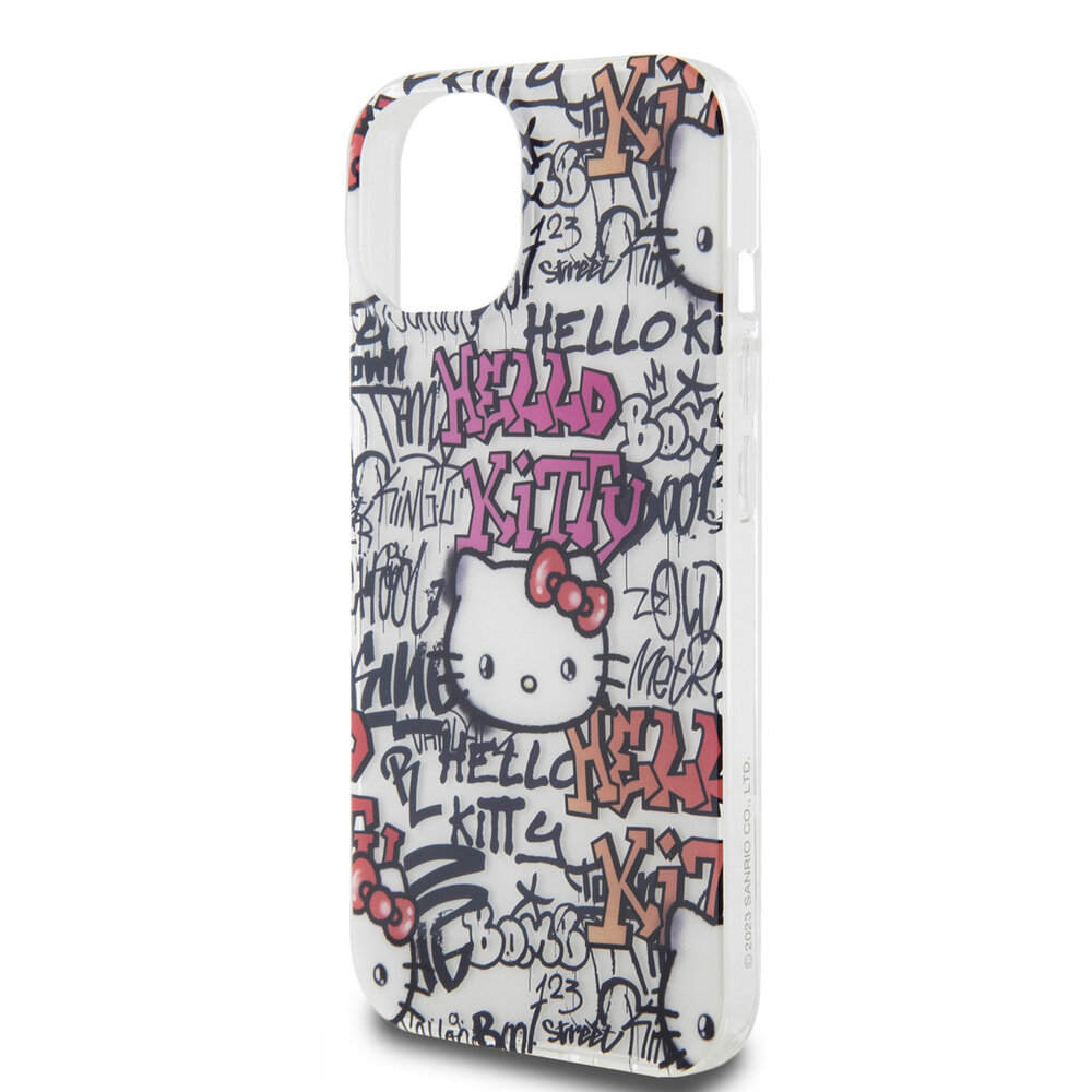 Hello Kitty Hello Kitty iPhone 15 Silikonhülle - Graffiti Tags - Weiß Hello Kitty Hello Kitty iPhone 15 Silikonhülle - Graffiti Tags - Weiß