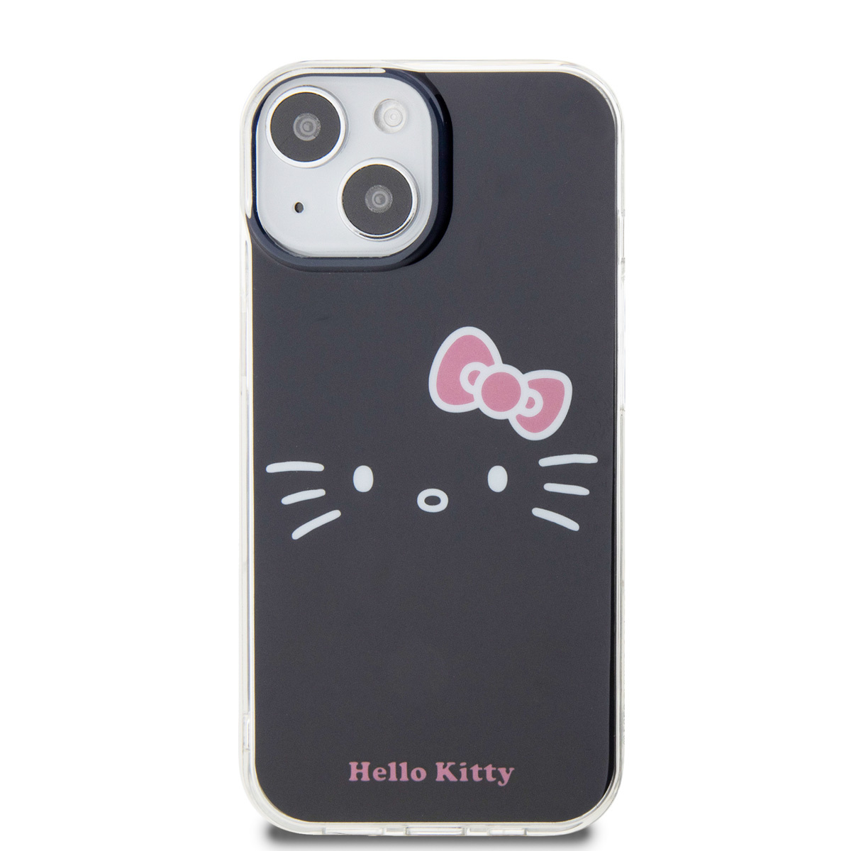 Hello Kitty Hello Kitty iPhone 15 TPU Back Cover hoesje - Kitty Face - Zwart, foto 3 van 6