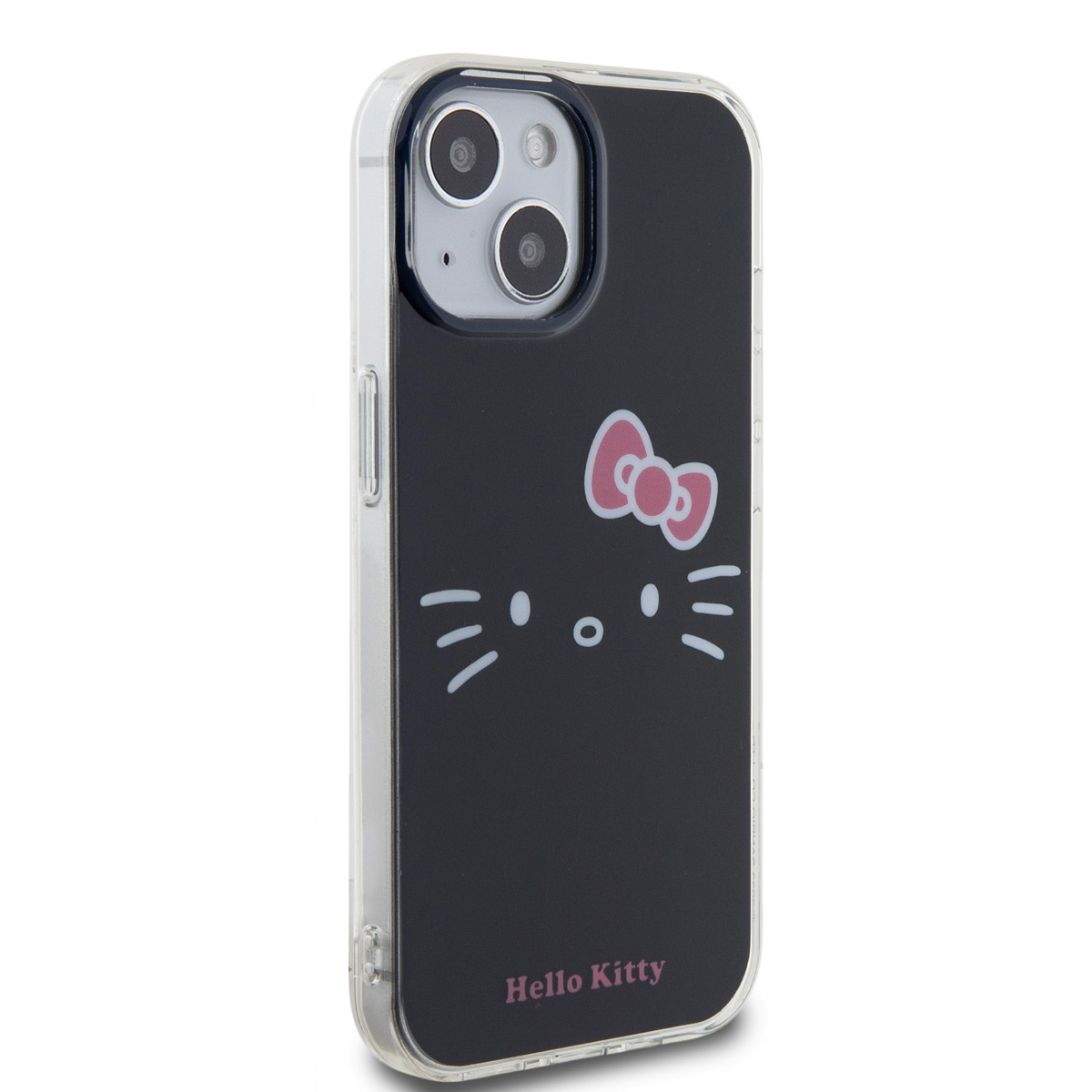 Hello Kitty Hello Kitty iPhone 15 TPU Back Cover hoesje - Kitty Face - Zwart, foto 4 van 6