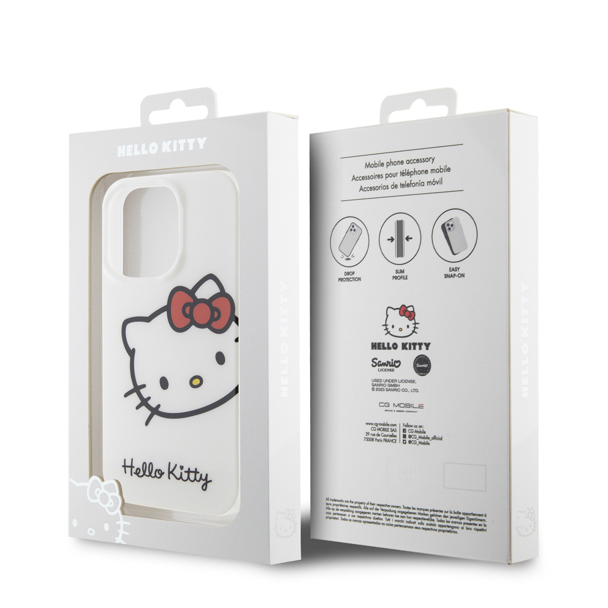Hello Kitty Coque arrière en iPhone 15 Pro Max - Kitty Head - Blanc - NT  Mobiel Accessoires - Pays-Bas