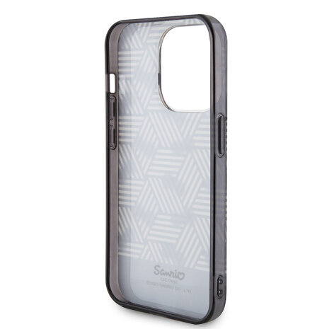 Hello Kitty Hello Kitty iPhone 15 Pro Max Silikonhülle - Bow Pattern - Stripes - Schwarz Hello Kitty Hello Kitty iPhone 15 Pro Max Silikonhülle - Bow Pattern - Stripes - Schwarz