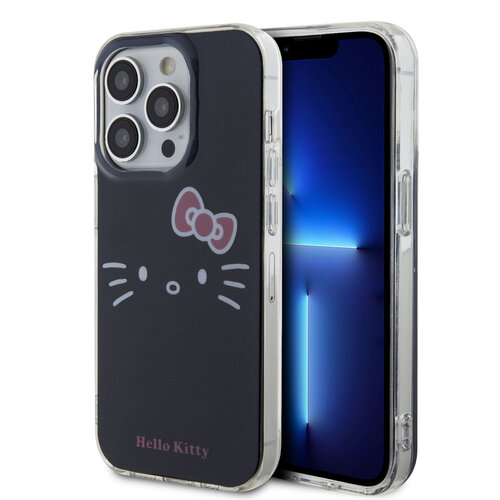 Hello Kitty Hello Kitty iPhone 15 Pro Max Silikonhülle - Kitty Face - Schwarz