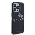 Hello Kitty Hello Kitty iPhone 15 Pro Max TPU Back Cover - Kitty Face - Black
