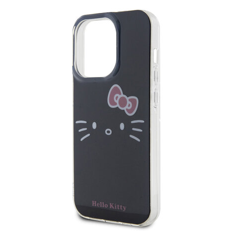 Hello Kitty Hello Kitty iPhone 15 Pro Max TPU Back Cover hoesje - Kitty Face - Zwart Hello Kitty Hello Kitty iPhone 15 Pro Max TPU Back Cover hoesje - Kitty Face - Zwart