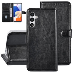 UNIQ Accessory Étui pour Samsung Galaxy A14 5G - Porte-cartes pour 3 cartes - Fermeture magnétique -Noir