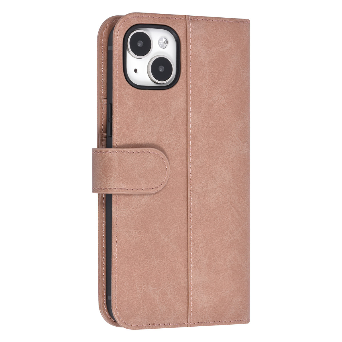 UNIQ Accessory UNIQ Accessory iPhone 15 & 14 Plus Book Case hoesje - Pasjeshouder voor 3 pasjes - Magneetsluiting - Rose Gold, foto 3 van 5
