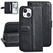 UNIQ Accessory UNIQ Accessory Étui Book Case pour iPhone 15 - Porte-cartes pour 3 cartes - Fermeture magnétique - Noir UNIQ Accessory UNIQ Accessory Étui Book Case pour iPhone 15 - Porte-cartes pour 3 cartes - Fermeture magnétique - Noir