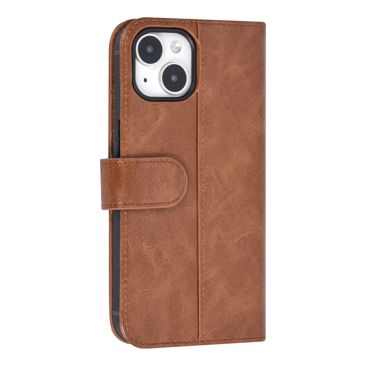 UNIQ Accessory UNIQ Accessory iPhone 15 Book Case hoesje - Pasjeshouder voor 3 pasjes - Magneetsluiting - LichtBruin, foto 3 van 5