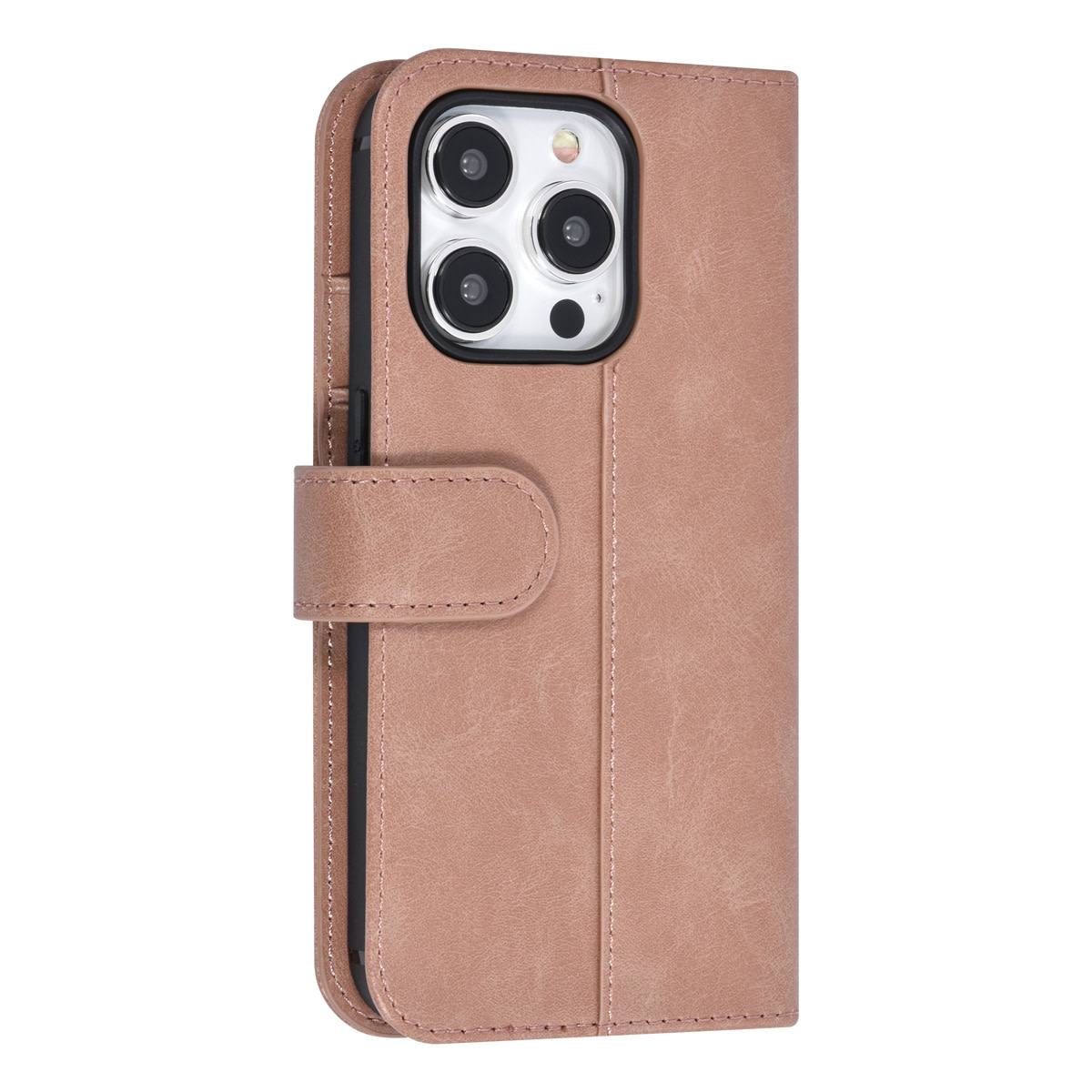 UNIQ Accessory UNIQ Accessory iPhone 15 Pro Book Case hoesje - Pasjeshouder voor 3 pasjes - Magneetsluiting - Rose Gold, foto 3 van 5