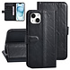 UNIQ Accessory UNIQ Accessory iPhone 15 & 14 Plus Book Case hoesje - Pasjeshouder voor 3 pasjes - Magneetsluiting - Zwart UNIQ Accessory UNIQ Accessory iPhone 15 & 14 Plus Book Case hoesje - Pasjeshouder voor 3 pasjes - Magneetsluiting - Zwart