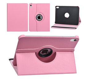 Apple iPad 10.9 (2022) & Apple iPad 11 (2025) Book Case Tablet - 360 degrees rotatable - Pink Apple iPad 10.9 (2022) & Apple iPad 11 (2025) Book Case Tablet - 360 degrees rotatable - Pink