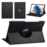 Samsung Tab A8 10.5 2022 Bücherregal Tablet-Hülle - 360 Graden Draaibaar - Schwarz