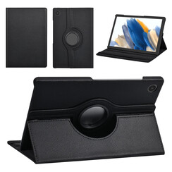 Samsung Tab A8 10.5 2022 Bücherregal Tablet-Hülle - 360 Graden Draaibaar - Schwarz